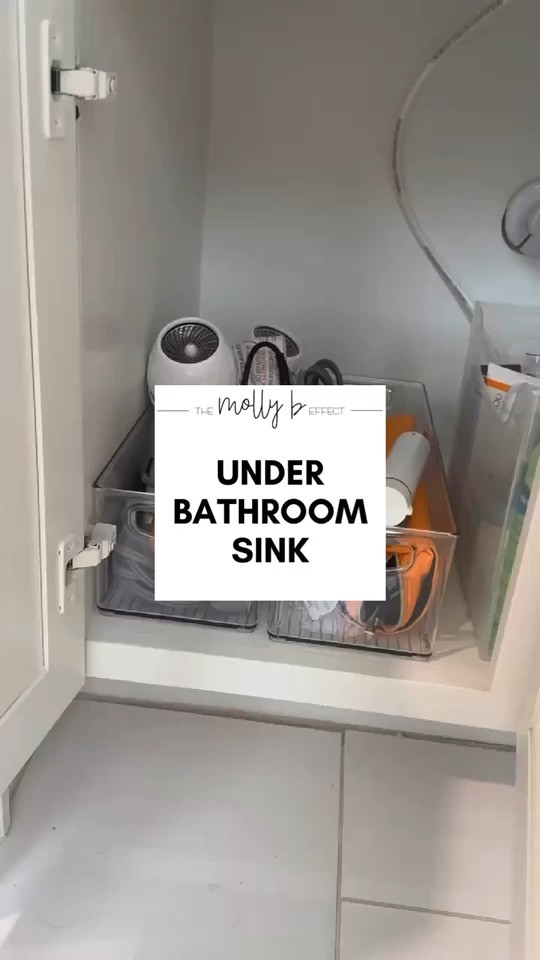 Under the sinks are super hard, those darn pipes 🙄 @thecontainerstore multipurpose bins + shoe boxes are always a great option to start with.
.
.
@mdesign
@thecontainerstore
.
.
.
#sink #sinkorganization #bathroomorganization #bathroomstorage #storageideas #storagesolutions #friyay #friyayreels #igreels

#LTKVideo #LTKfindsunder100 #LTKhome
