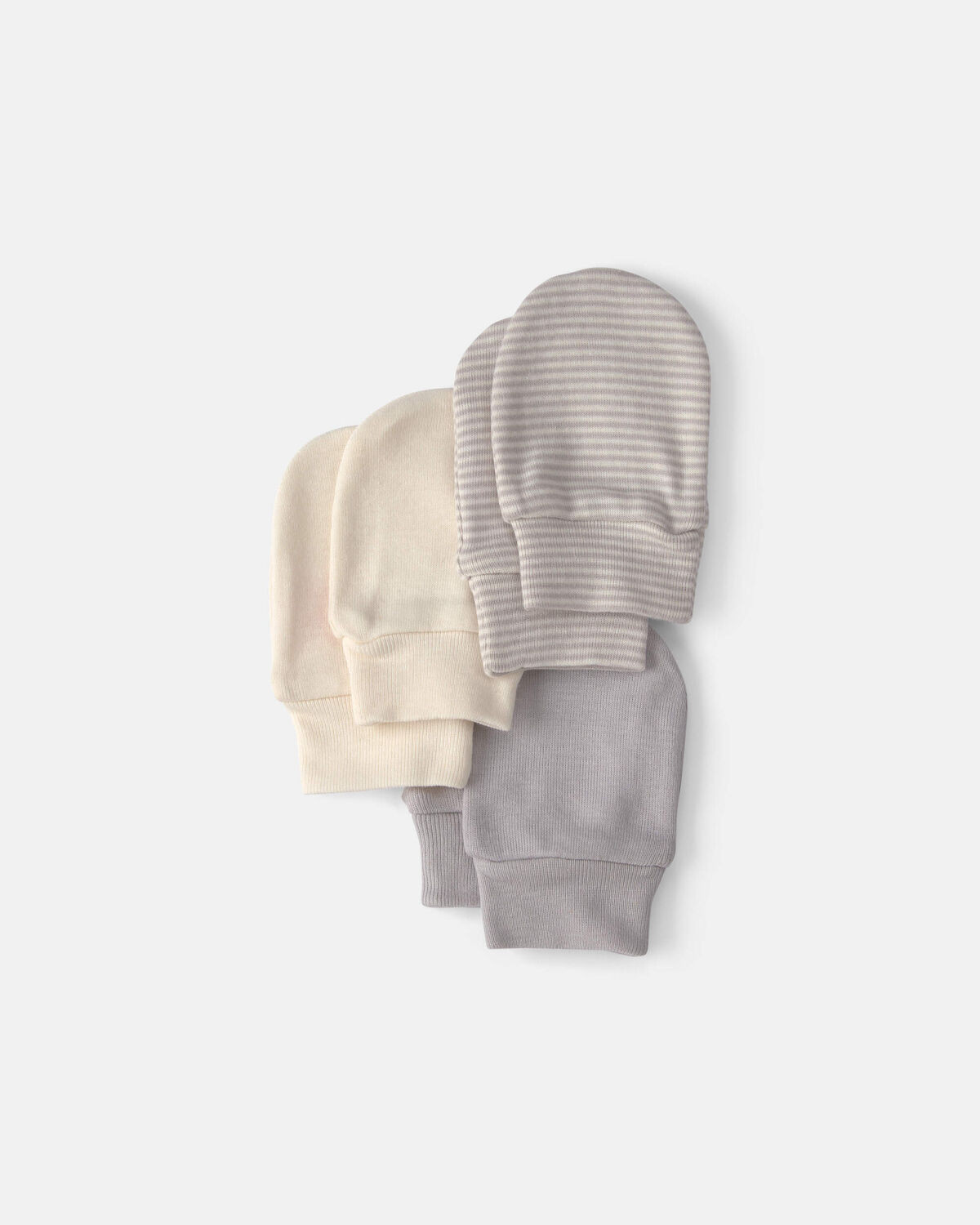 Baby 3-Pack Mitts - Grey/Ivory | Carter's | Carter's Inc