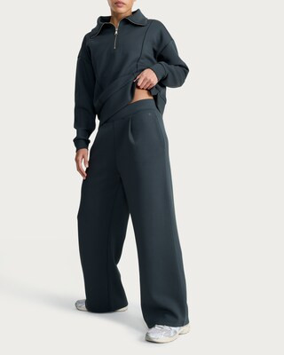 F&F Active AFTERCLASS Wide Leg Co-ord Joggers in Green | Tesco F&F