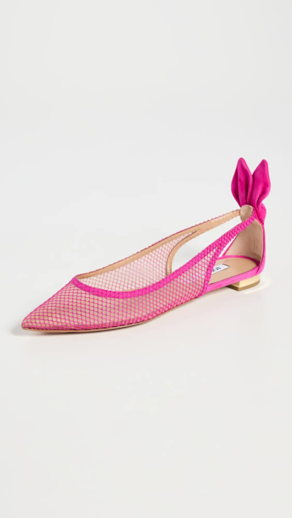 Aquazzura Bow Tie Mesh Ballet Flats | Shopbop | Shopbop