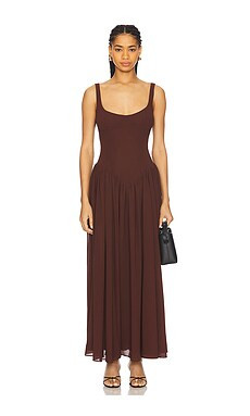 Bardot Briann Maxi Dress in Chocolate from Revolve.com | Revolve Clothing (Global)
