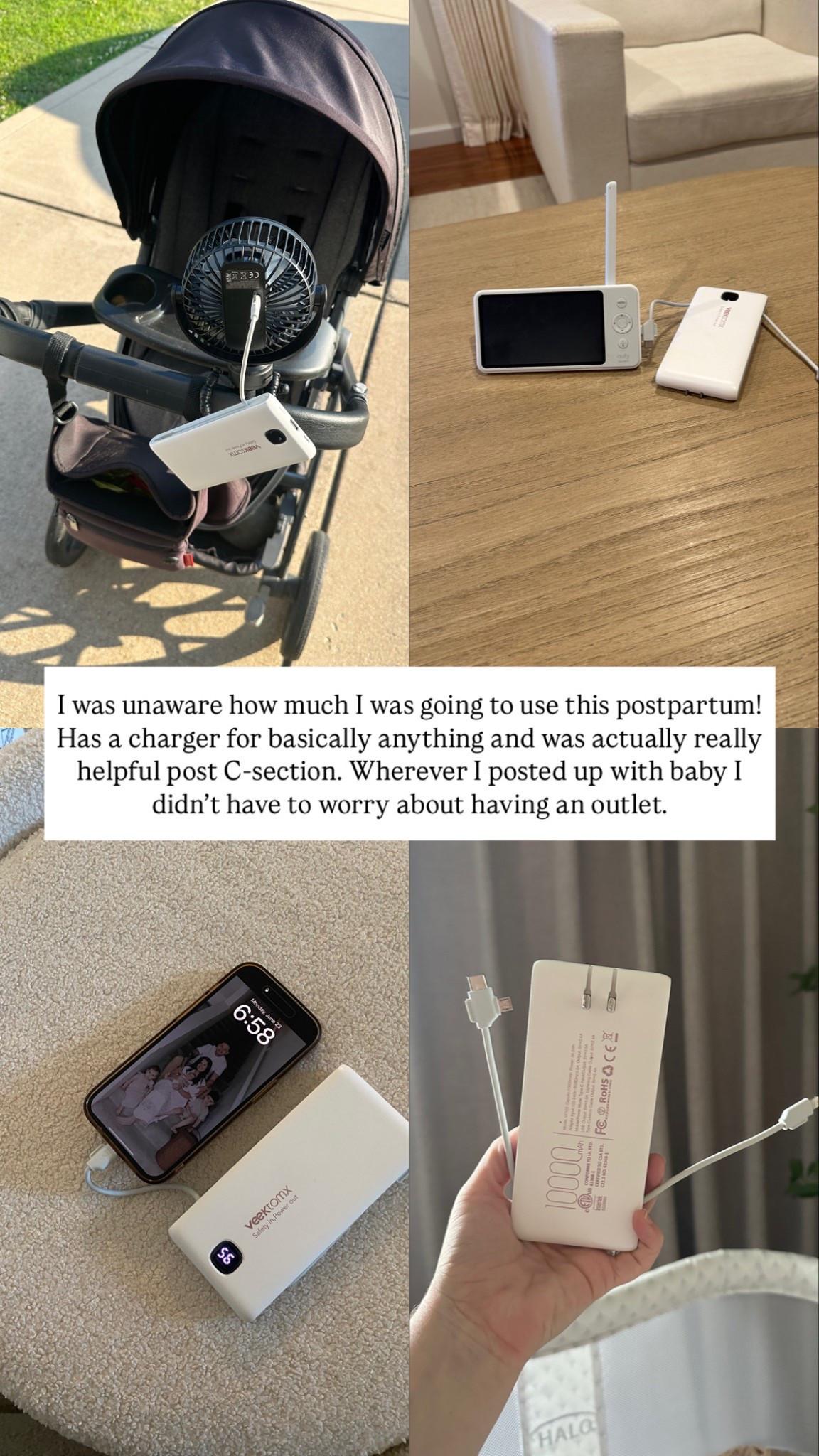 The perfect unexpected baby shower gift! I’ve used this portable phone charger SO much!
