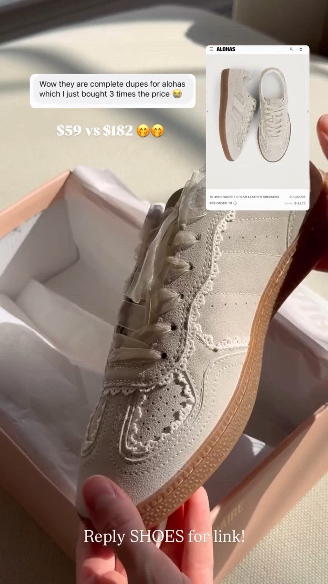 $59 vs $182 🤭🤭 true to so:  

#LTKmomlife #LTKootd