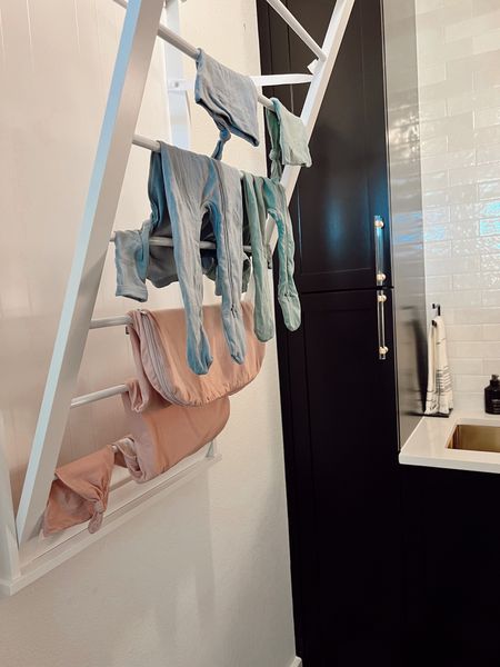 Absolutely love my hanging rack in my laundry room! Is so easy to install and doesn’t take up any space when not using. I love being able to hang fry my clothes on it after they come out of the washer! Looks great in the room, also 

#LTKhome #LTKstyletip