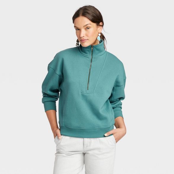 Women's Quarter Zip Sweatshirt - Universal Thread™ | Target