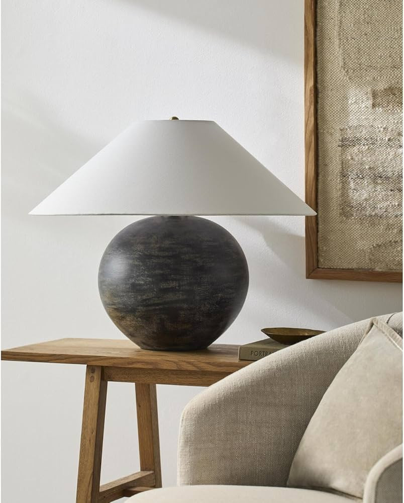 Livabliss x Galey Alix Saint Martin Traditional Table Lamp, 19" H x 25" W x 25" D, Black/Brown | Amazon (US)