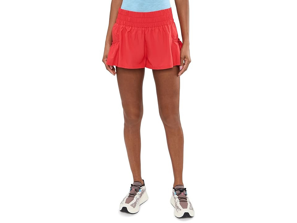 FP Movement Get Your Flirt On Shorts Women's Shorts Grapefruit : LG (Women's 12), Polyester | Zappos