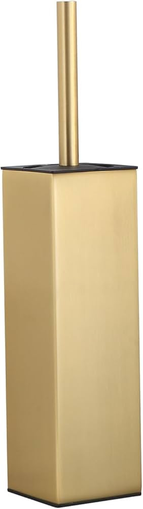BGL Standing Toilet Brush and Holder Brushed Gold Aluminium Toilet Bowl Cleaner Brush and Holder ... | Amazon (US)
