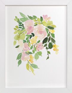 Flora in Peach I Art Print | Minted