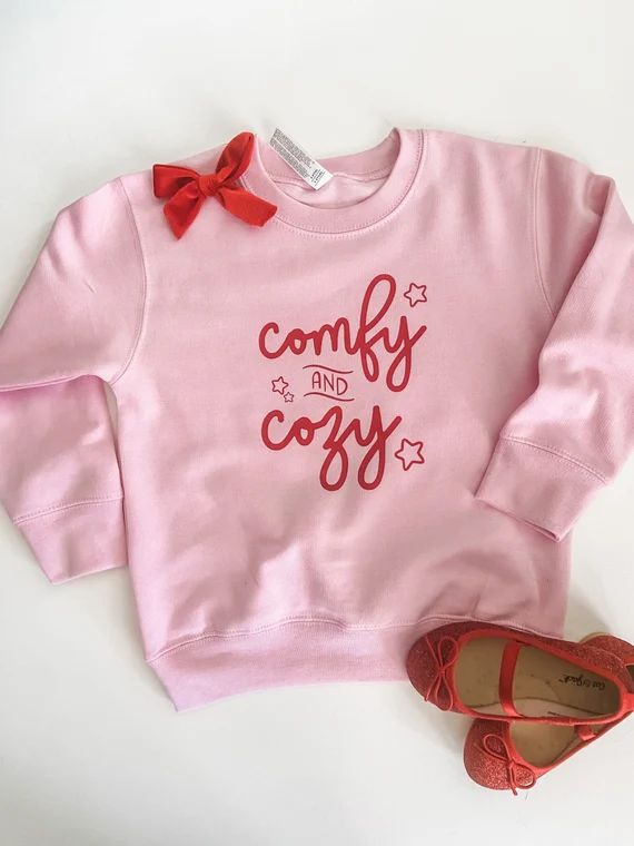 Comfy & Cozy Toddler Sweatshirt  Christmas Holiday Shirt | Etsy | Etsy (US)