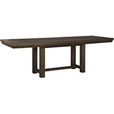 Signature Design by Ashley Dellbeck Casual Rectangular Dining Extension Table, Seats up to 8, Dar... | Amazon (US)