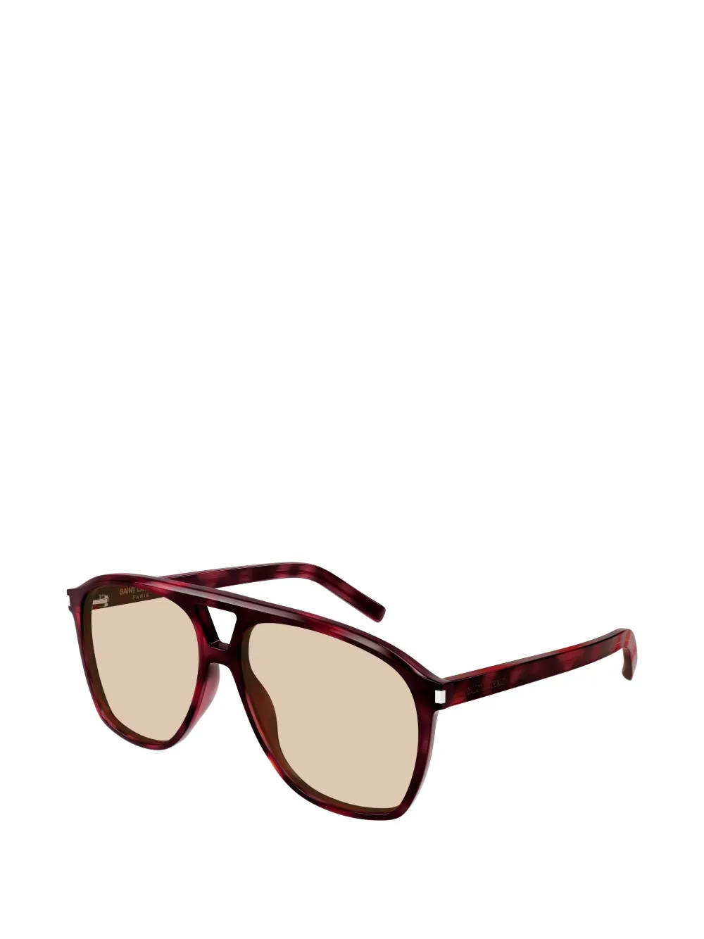 Saint Laurent Eyewear Dune Pilot Sunglasses | Brown | FARFETCH UK | Farfetch Global