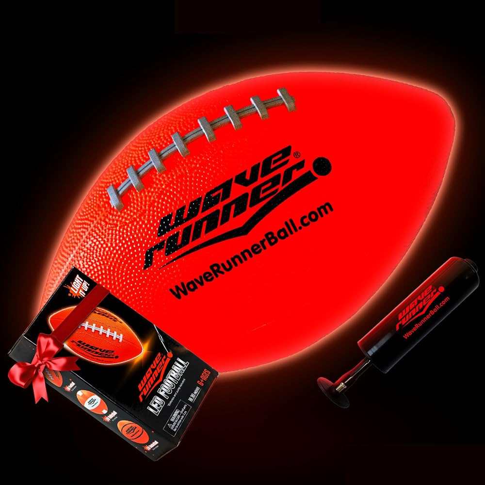 Waverunner Glow in The Dark Football - LED Light Up Football - Perfect Teenage Boy Gifts Idea for... | Amazon (US)