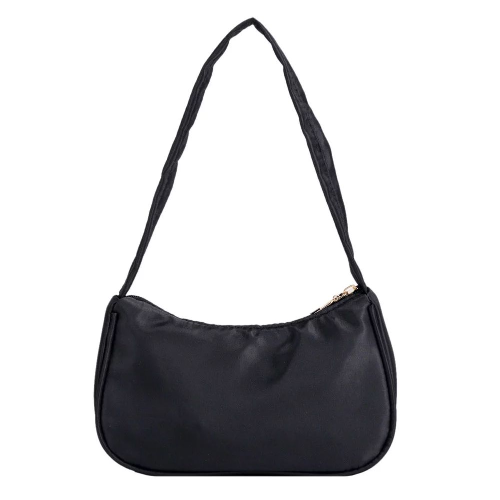 hksybuy Fashion Women PU Shoulder Underarm Bag Solid Color Purse Handbags (Black) | Walmart (US)