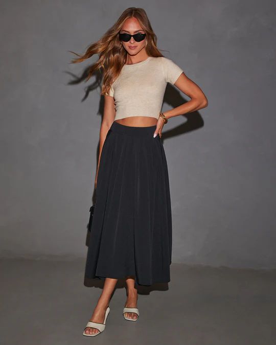 Kenna Flowy Maxi Skirt | VICI Collection