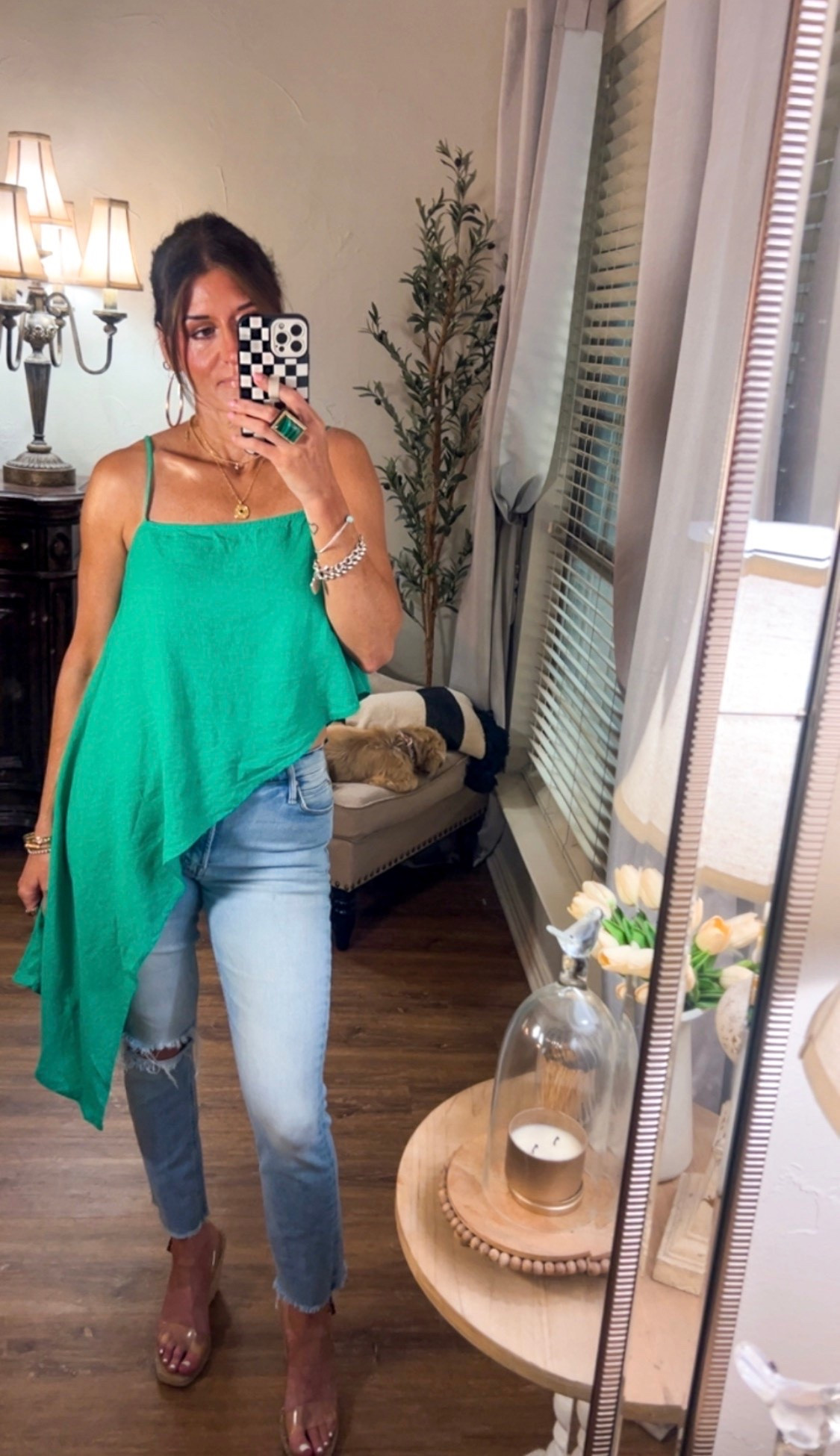 Free People top, wearing size small.