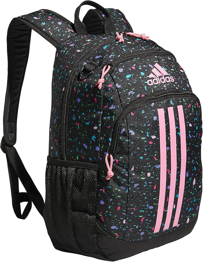 adidas Creator 2 Backpack, Speckle Black/Bliss Pink/Black, One Size | Amazon (US)