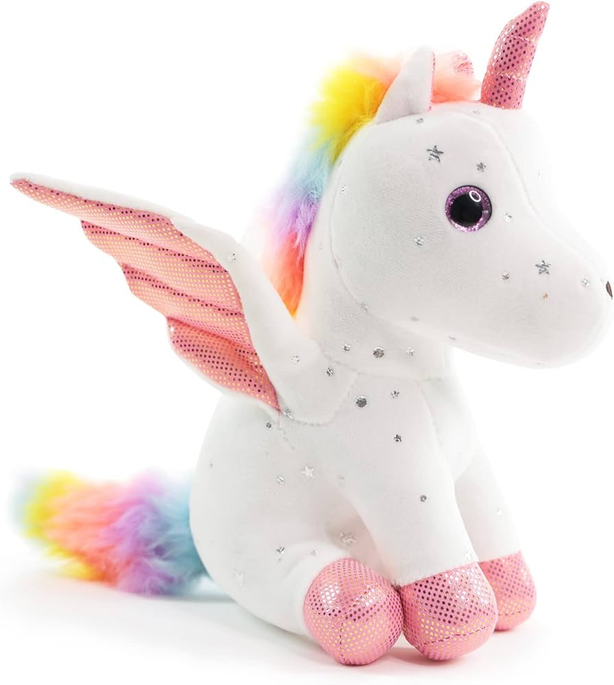 8" Unicorn Stuffed Animal - Cute Plush Toy Gift for 3-8 Years Old Girls, Soft Birthday Present fo... | Amazon (US)