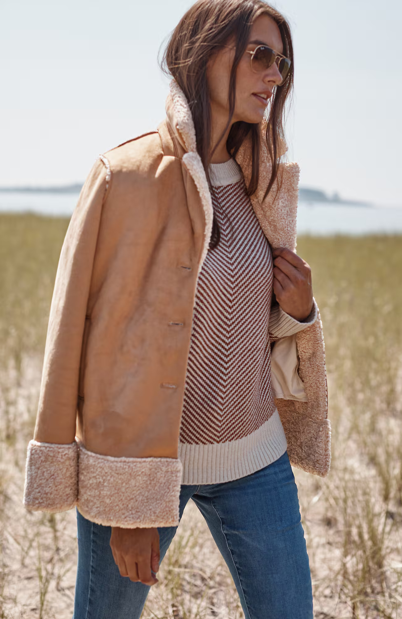 J.Jill Faux-Suede & Sherpa Jacket | J. Jill