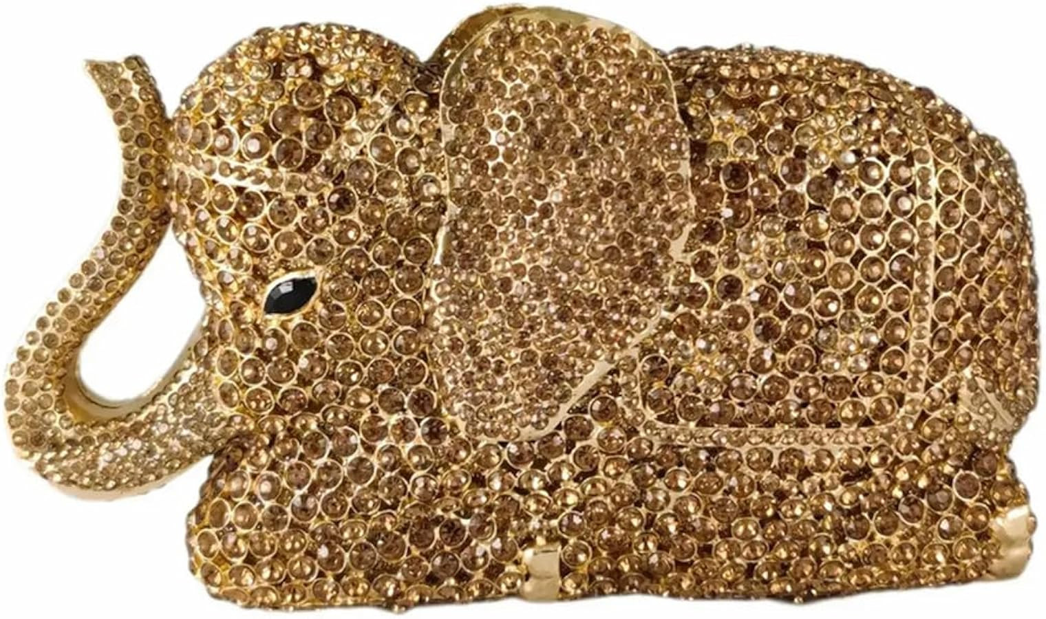 Women Elephant Rhinestone Clutch Bag Sparkly Crystal Evening Bag Luxury Metal Handbag Minaudiere ... | Amazon (US)
