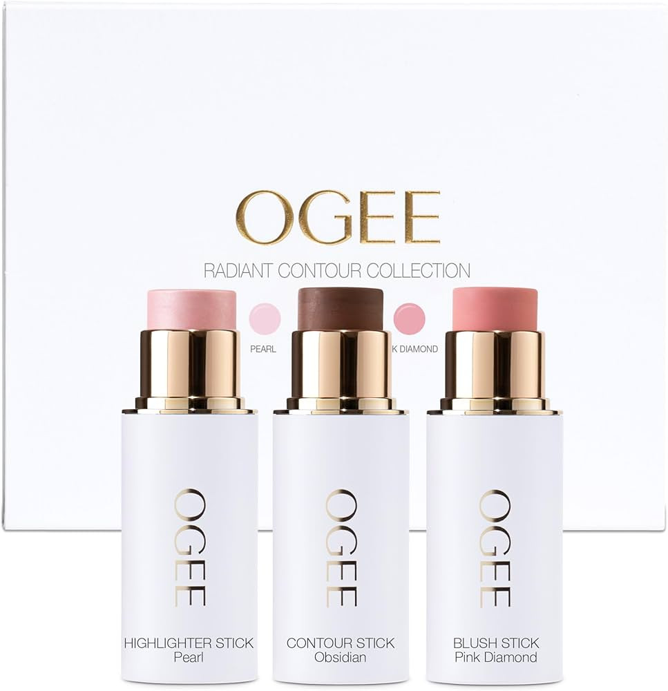 Ogee Face Stick Radiant Collection Trio - Contour Stick Makeup Collection - Certified Organic Con... | Amazon (US)