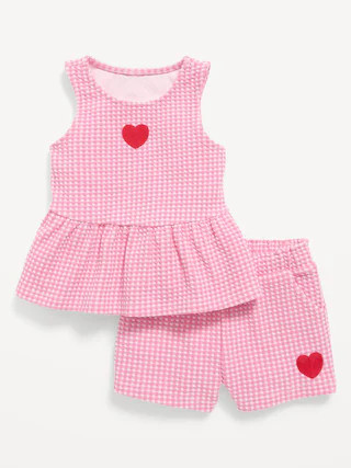 Sleeveless Peplum Top and Shorts Set for Toddler Girls | Old Navy (US)