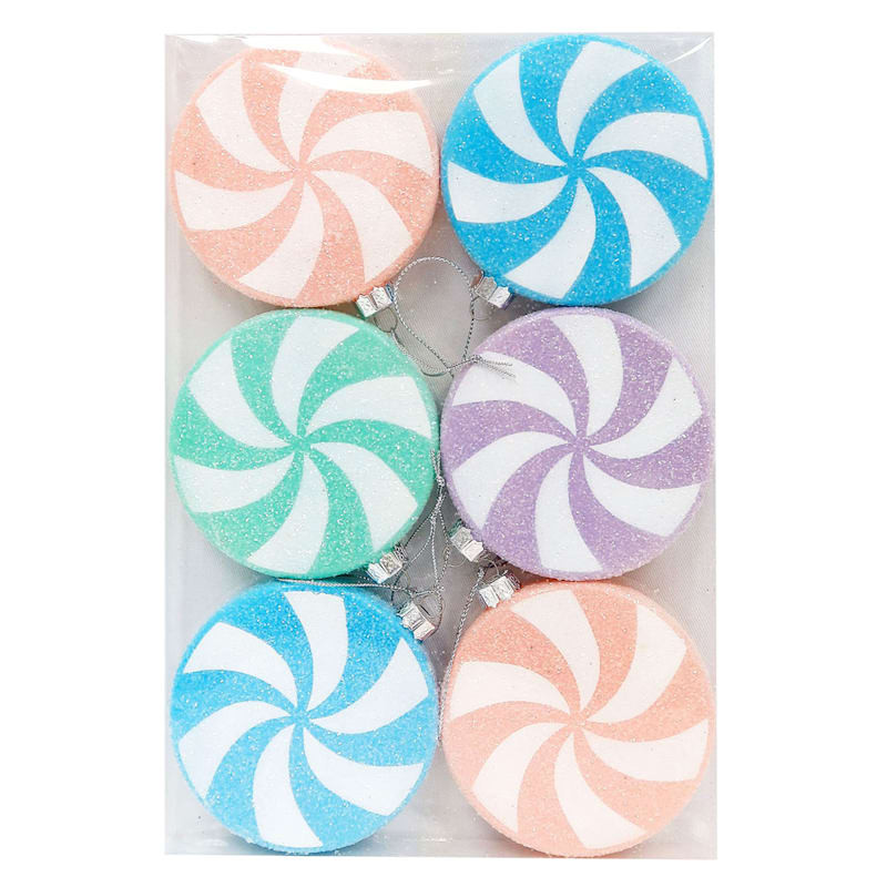 6-Count Candy Disk Ornaments, 3.5" | At Home