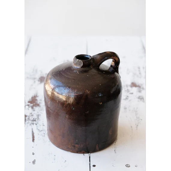 Antique Moonshine Jug Kitchen Crock Appalachian  Dark Brown | Etsy | Etsy (US)