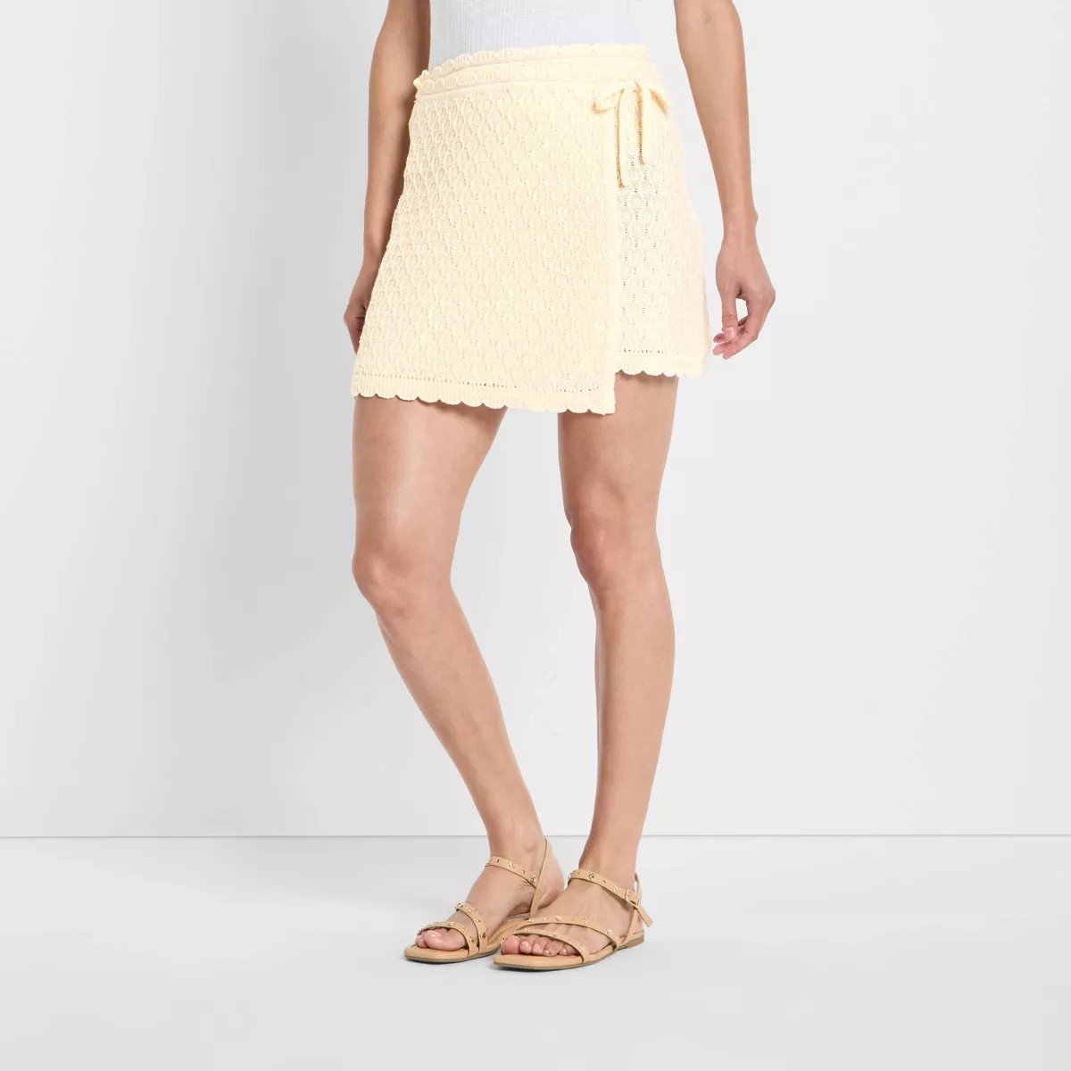 Women's High-Rise Sweater Wrap Mini Skirt - Future Collective | Target