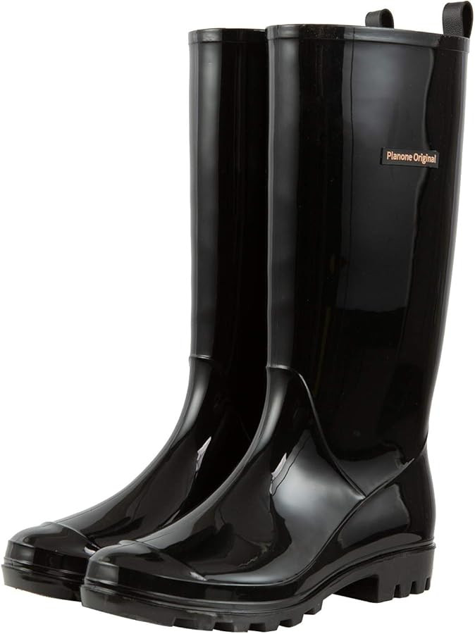 planone Tall Rain Boots Women Fashion Waterproof Boots for Women Light Outdoor Garden Shoes Muck ... | Amazon (US)