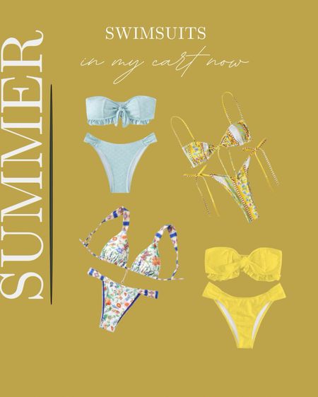 Some cute summer swimsuits in boys and yellows 

#LTKSwim #LTKSeasonal #LTKFindsUnder50