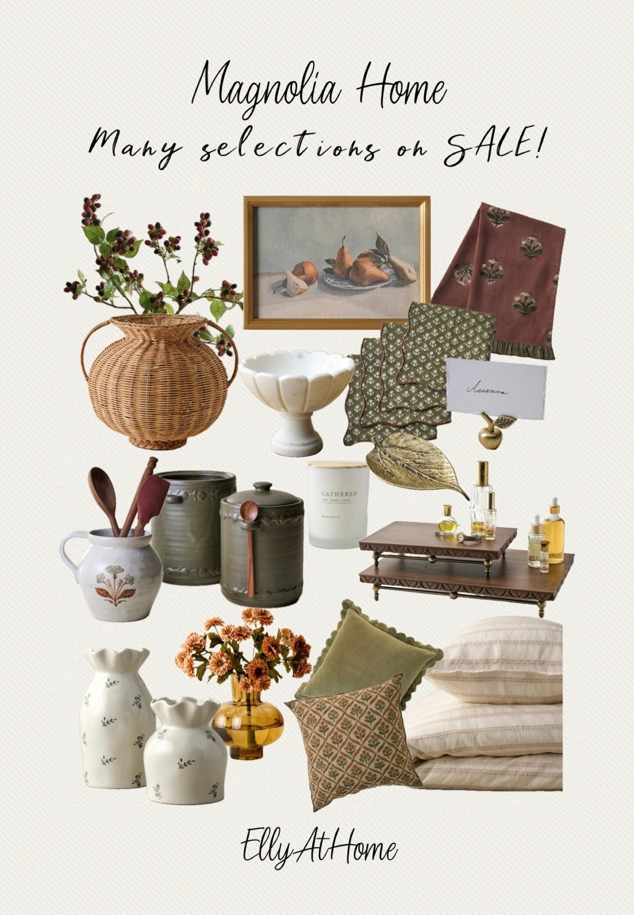 Many on Labor Day Sales!New fall collections at Magnolia home! Shop kitchen accessories, vases, fall florals, bedding, pillows and more!

#LTKHome #LTKSaleAlert