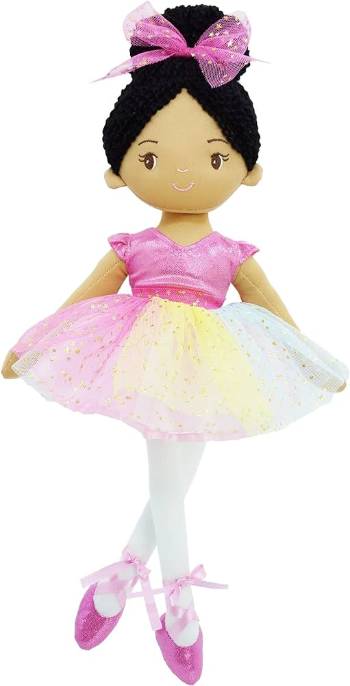 June Garden 16" Ballerina Princess Stella - Stuffed Plush Soft Doll - Pink Outfit - Gift for Todd... | Amazon (US)