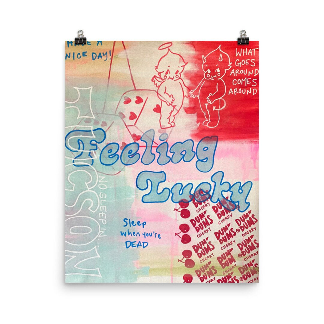 Feeling Lucky Poster | Etsy (US)