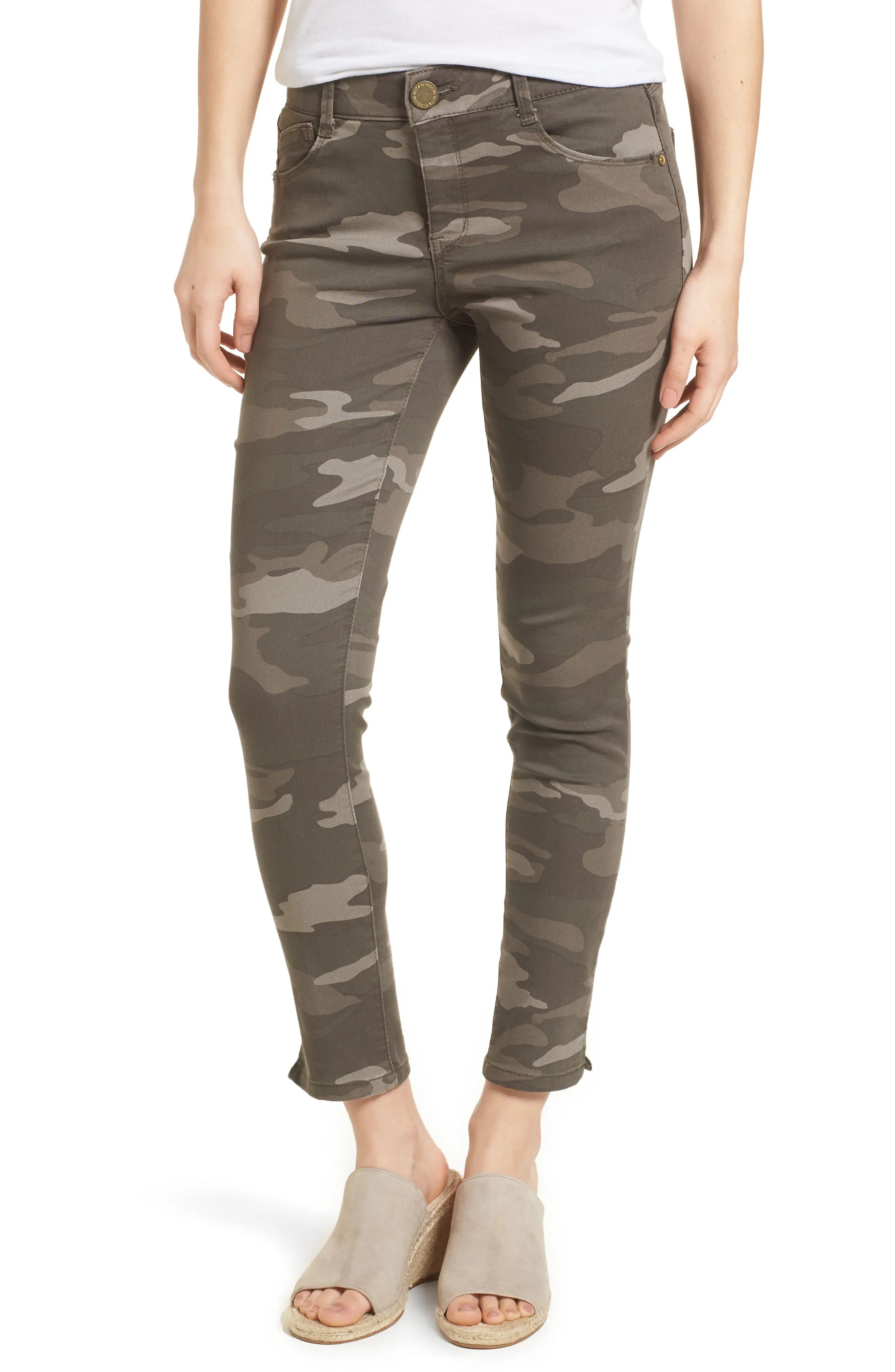 Wit & Wisdom Ab-solution Camo Ankle Skimmer Pants (Regular & Petite) (Mr. Mushroom) | Nordstrom