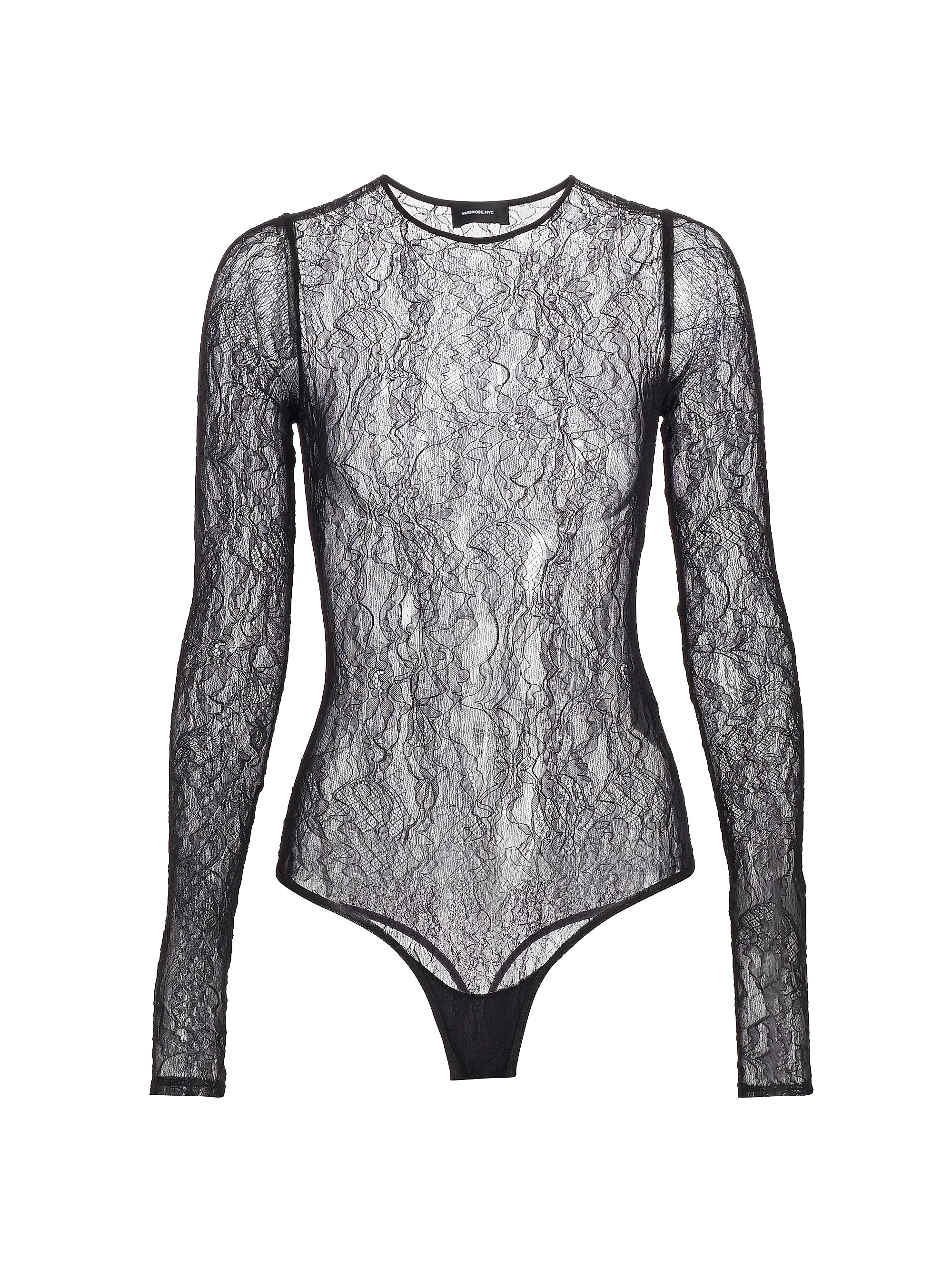 Swirling Lace Bodysuit | Saks Fifth Avenue