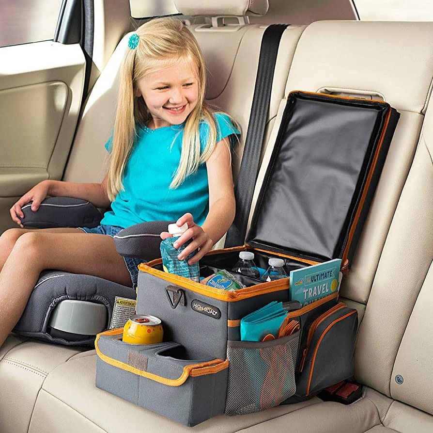 High Road CarHop Car Seat Organizer for Kids and Adults with Cup Holder Tray, Side Pockets and Co... | Amazon (US)