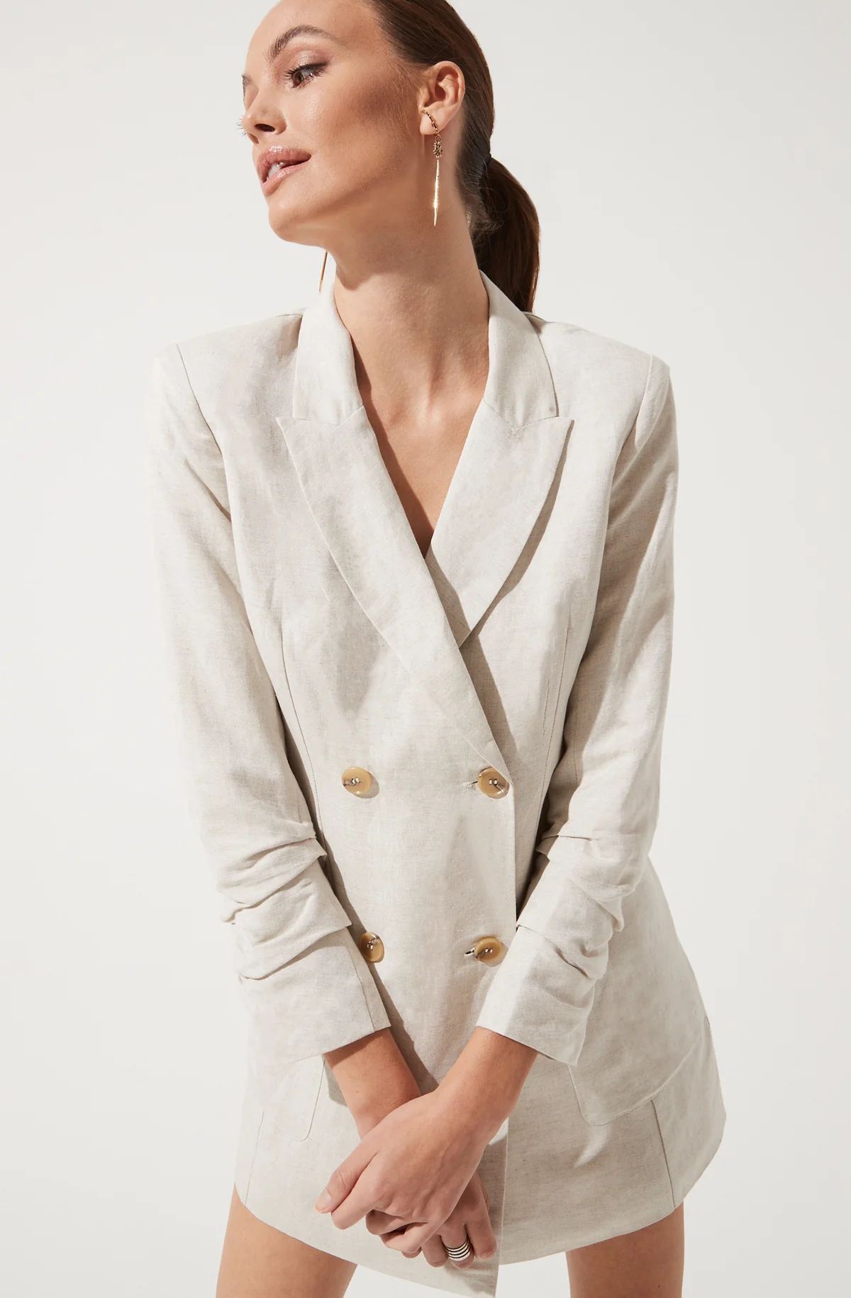 Linen Blazer Dress | ASTR The Label (US)