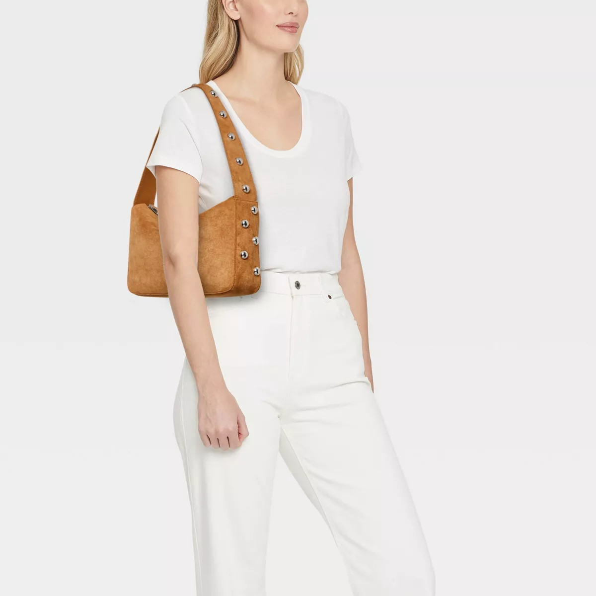 Studded Shoulder Bag - Universal Thread™ Brown | Target
