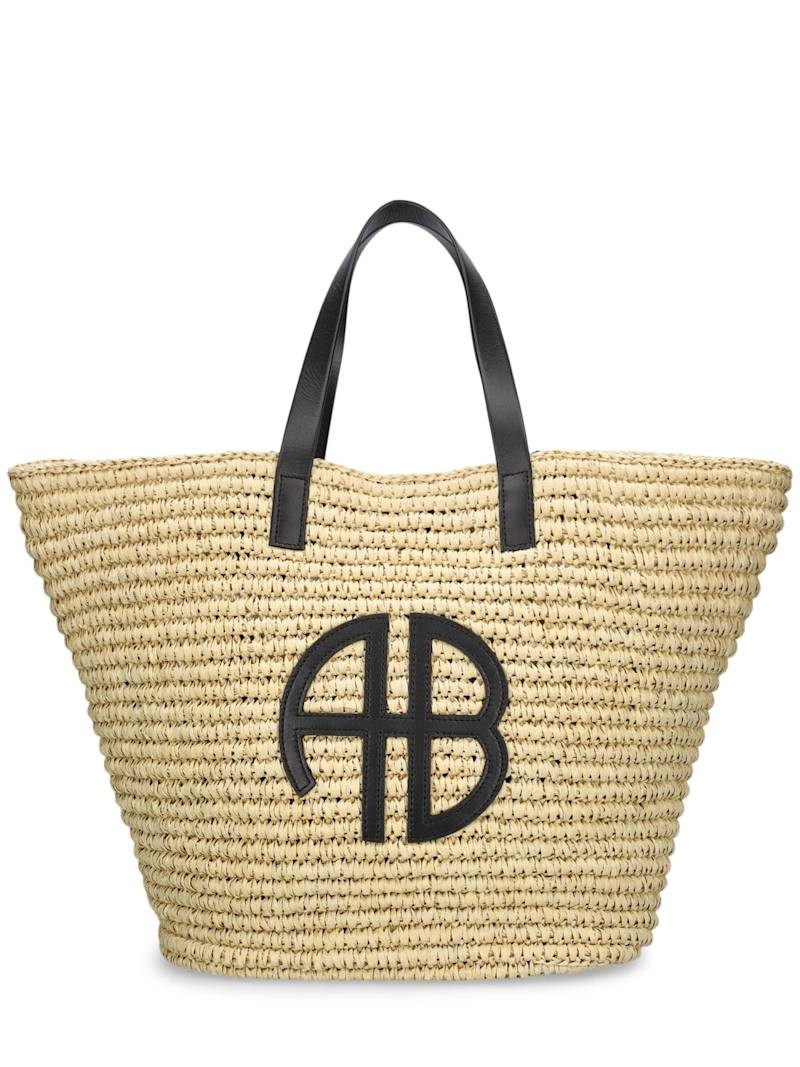 Palermo raffia effect tote bag | Luisaviaroma