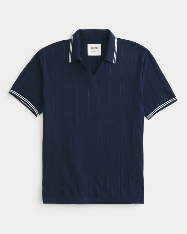 Men's Tipped Sweater Polo | Men's Tops | HollisterCo.com | Hollister (US)