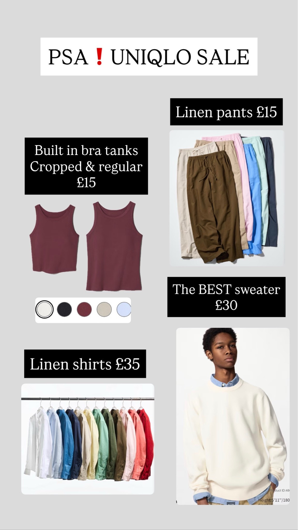 Uniqlo sale

#LTKeurope #LTKsale