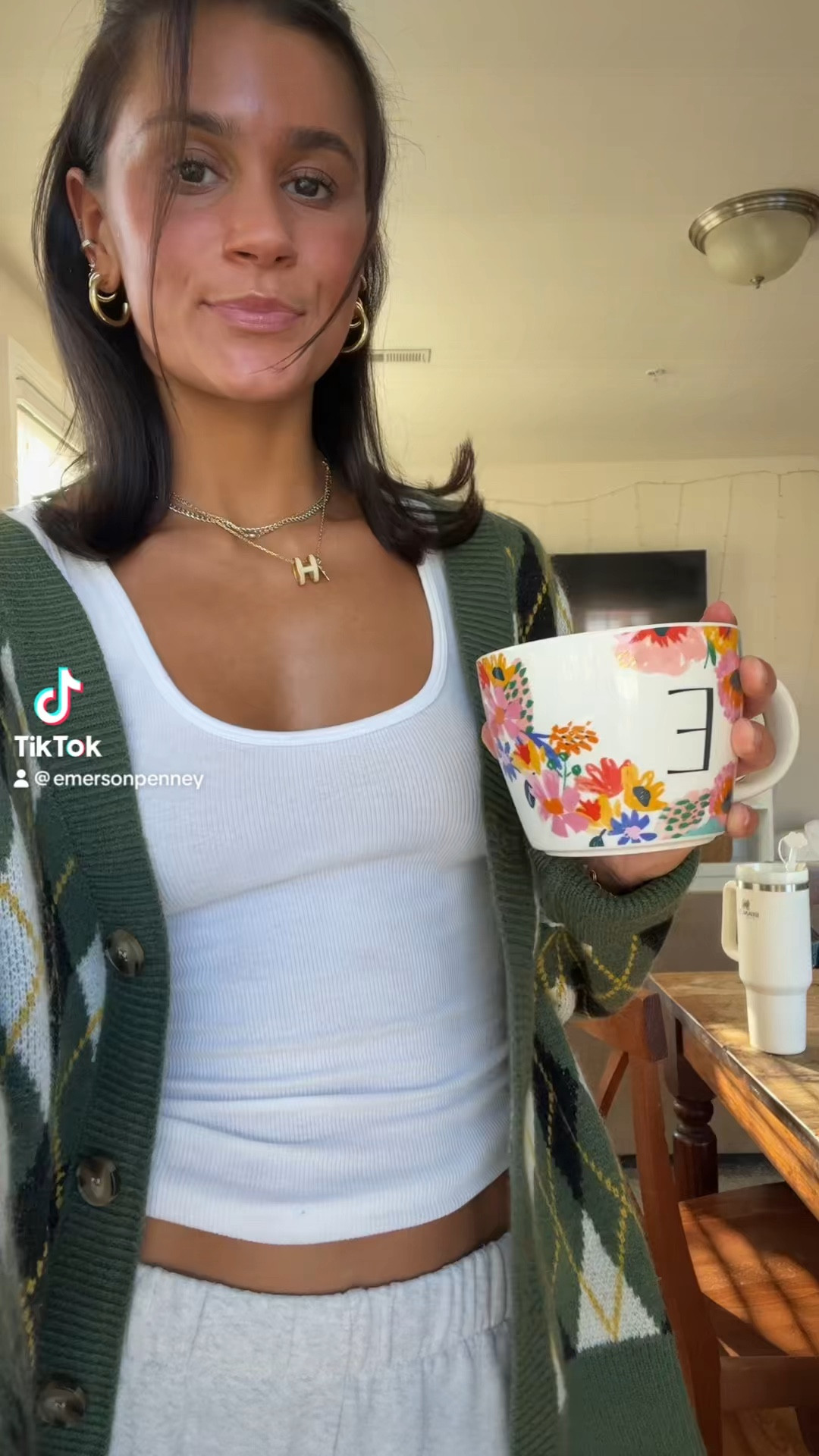 What couldn’t be linked: tank is aritzia & sweatpants are brandy! 