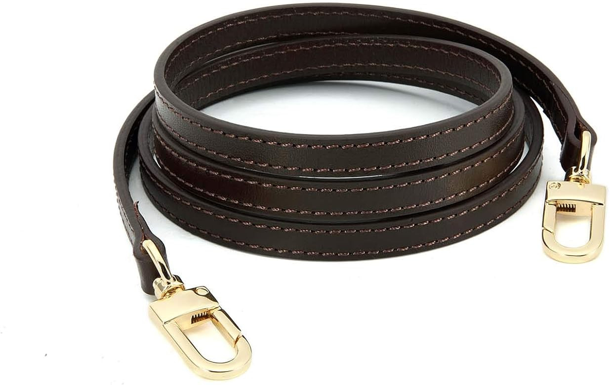 Leather Cross Body Strap for Alma BB Damier Ebene Pochette Eva Favorite PM MM Mini 10mm Coated Da... | Amazon (US)