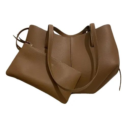 Le cabas leather tote Polene Brown in Leather - 40804144 | Vestiaire Collective (Global)