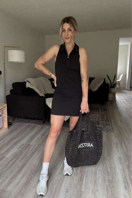 Aritzia dress and bag
