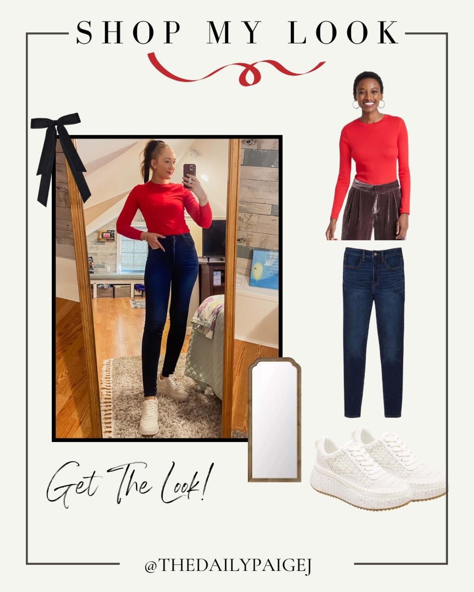 This nuuds dupe long sleeve red top is perfect for the holiday season! This is a great outfit to wear for a Christmas party or a night out. Just switch the sneakers to a pair of booties and you’re all set! This too is only $12 and I sized down to an xs for a tighter fit!

Holiday outfits, Christmas outfits, nude, nuuds dupes, Christmas tops

#LTKSeasonal #LTKfindsunder50 #LTKHoliday