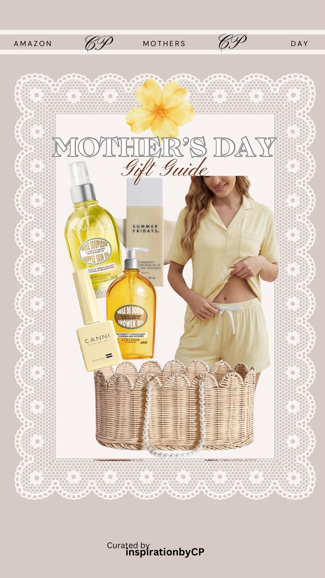 Mother’s Day Gift idea
#giftbasket #mothersday #beautyfavorites #amazonbeauty #butteryellow 

#LTKMothersDay #LTKselfcare