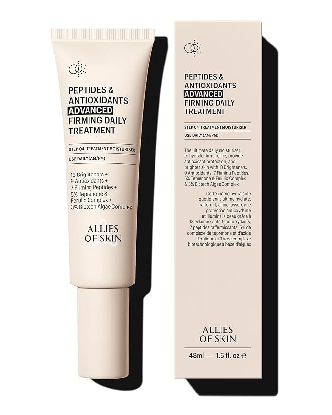 Allies of Skin Peptides & Antioxidants Advanced Firming Daily Treatment with 13 Brighteners, 9 An... | Amazon (US)