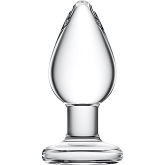 Glass Anal Butt Plug Trainer with Large Base - Crystal Anal Toys G-Spot Stimulation for Men Women... | Amazon (US)